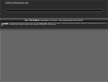 Tablet Screenshot of interchemica.de